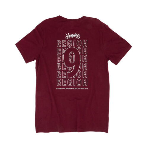 Region 9 Tee-Maroon - Image 2